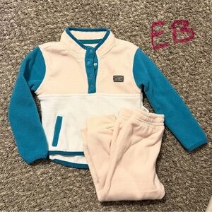 Eddie Bauer Teal and Cream Kids Matching Set